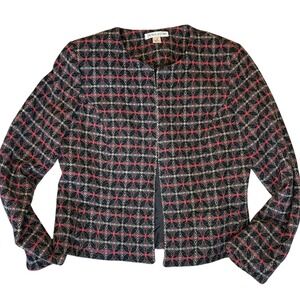 Pendleton Women's Wool Cashmere Blend Plaid Blazer Jacket Size 6‎
